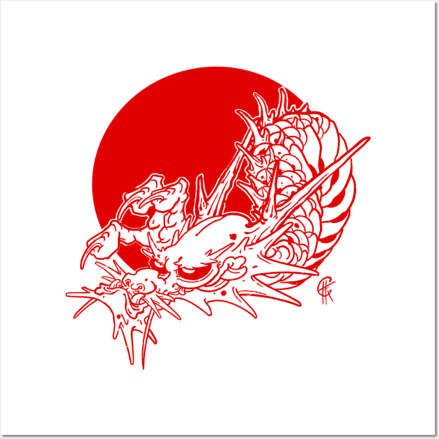 Redline Dragon 2 Wall Art by Hori Chou Tattoo